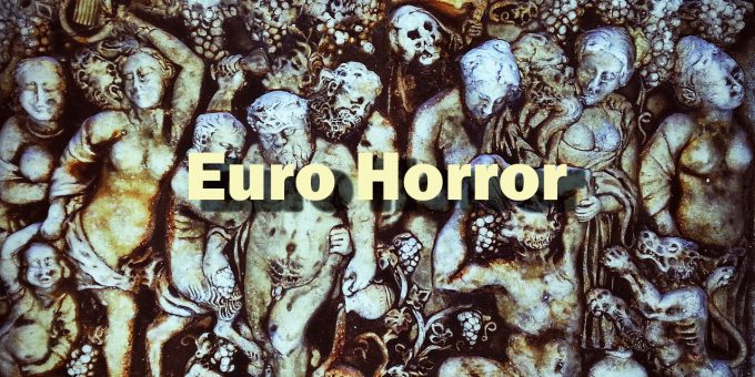 Der Tod und die Teufel mitten unter den ausgelassen feiernden Menschen stehen für den Euro-Horror